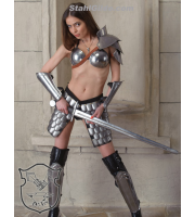 Female leg protection/greaves "Heroine of Arena"